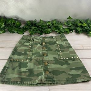 Girls Army Skirt - 8